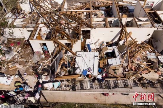 最强风暴迈克尔袭美致7人死:灾区如战区 满目