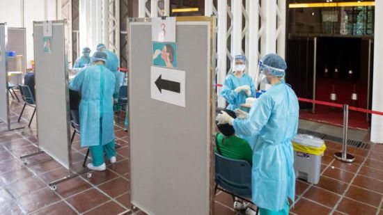 澳门市民进行核酸检测。图片来源：澳门特区政府网站