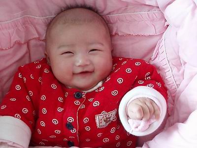 最夸张的婴儿笑容