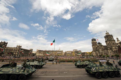 墨西哥阅兵式庆独立日