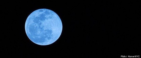 月底或现 蓝月亮 天象