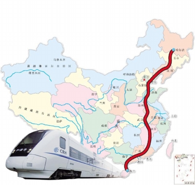 海口至哈尔滨客列有望下月开通全程65小时
