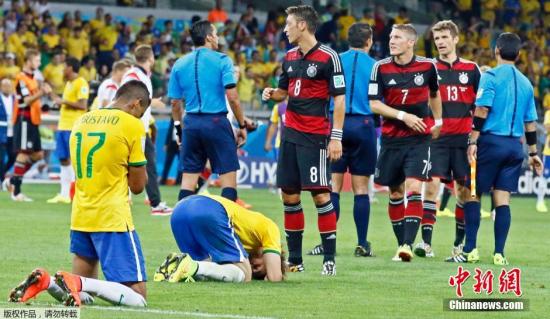 世界杯:东道主遭屠杀! 德国7-1巴西进决赛(图)
