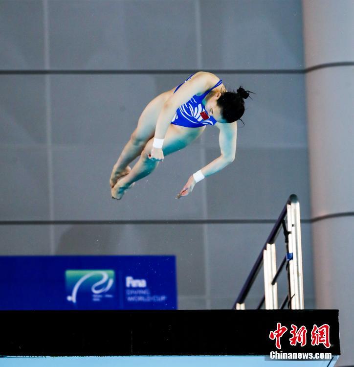 跳水世界杯女子10米台 14岁小将张家齐力压任